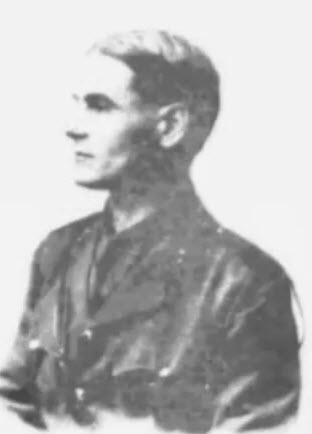 William Hope Hodgson in His Uniform During World War 1
